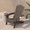 Flash Furniture Brown Adirondack Patio Chair with Cupholder LE-HMP-1044-10-BR-GG - alternate 3